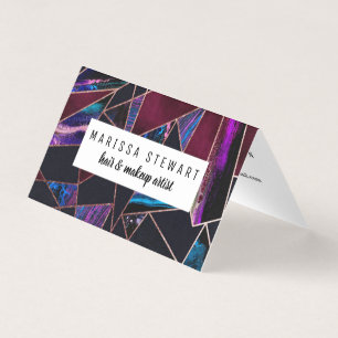 Luxe Roos Gold vloeibare verf Marmer Visitekaartjes