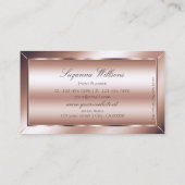 Luxe Roos Golden Chic Decorative Eye Catching Visitekaartje (Achterkant)