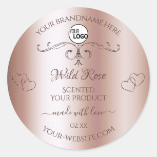 Luxe Roos Golden Product Labels Logo