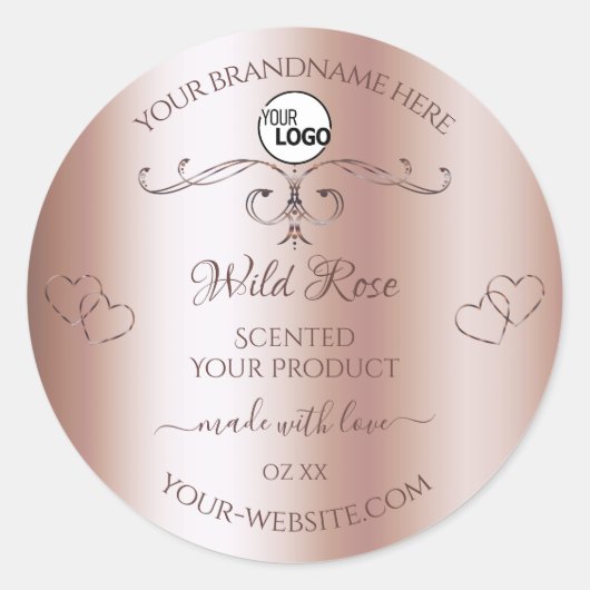 Luxe Roos Golden Product Labels Logo (Voorkant)