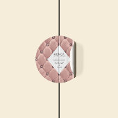 Luxe Roos Goud Getuft Monogram Ronde Sticker