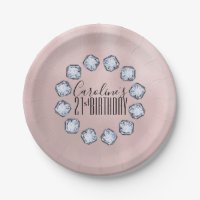 Luxe Roos goud Glass Textuur Birthday