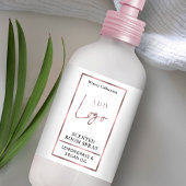 Luxe Roos gouden Logo kamer spuitfles label