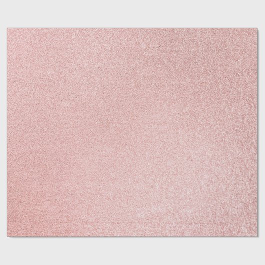 Luxe Roos goudglitter Cadeaupapier (Vlak)