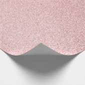 Luxe Roos goudglitter Cadeaupapier (Hoek)