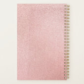 Luxe Roos goudglitter Planner (Achterkant)