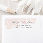 Luxe roos zwart  botanisch retouradres etiket (Insitu)