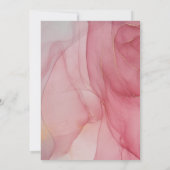 LUXE ROSE BLUSH MARBRE FAIRE-PART DE MARIAGE (Dos)