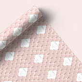 Luxe Rose Goud Geweven Merkennaam Cadeaupapier