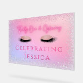 Luxe Rose Vingt et un et brillant 21e anniversaire (Angle)