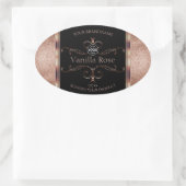 Luxe  Rosegold Black Product Labels Logo (Tas)