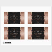 Luxe  Rosegold Black Product Labels Logo (Vel)