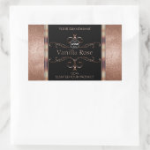 Luxe  Rosegold Black Product Labels Logo (Tas)