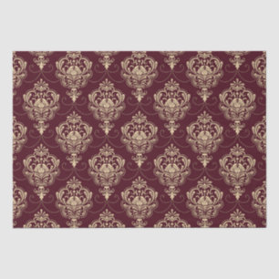 Luxe Royal Damask Gold Ornamental Pattern Tissuepapier