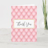 Luxe roze getuft diamanten patroon dank u