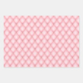 Luxe roze getuft diamanten patroon inpakpapier vel (Voorkant 3)