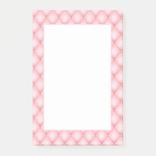 Luxe roze getuft diamanten patroon post-it® notes