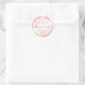 Luxe roze glitter gouden inkt body scrub labels (Tas)
