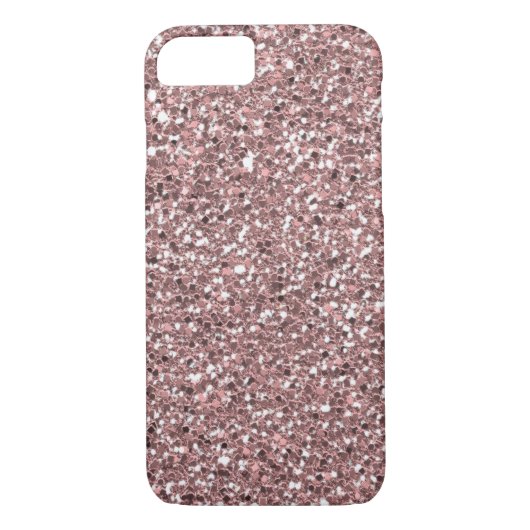 Luxe roze glittertextuur Case-Mate iPhone case (Achterkant)