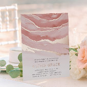 Luxe Roze Marble Quinceanera Folie Uitnodiging