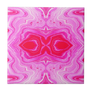 Luxe Roze Marmeren Wanddecoratie   Chic Marmer Eff Tegeltje