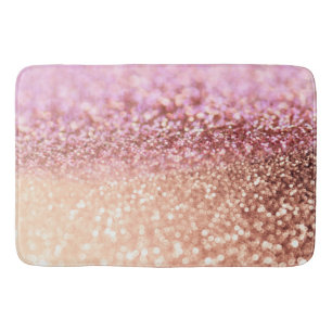 Luxe roze ombre glitter gradiënt badmat
