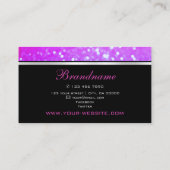 Luxe Roze Paarse Gradient Sparkle Glitter Fancy Visitekaartje (Achterkant)