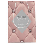 Luxe rozen gouden tufted monogram product medium cadeauzakje