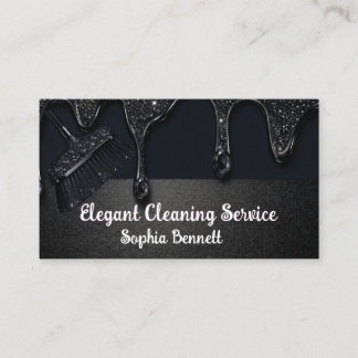 Luxe Rozen Schoonmaakdiensten Elegante Dienst & Hu Visitekaartje