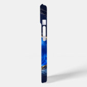 Luxe saffier marmeren rivier Case-Mate iPhone case (Achterkant / Links)