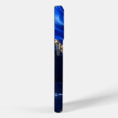 Luxe saffier marmeren rivier Case-Mate iPhone case (Achterkant / Rechts)