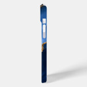 Luxe saffierblauwe marmer Case-Mate iPhone case (Achterkant / Links)