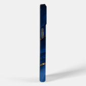Luxe saffierblauwe marmer Case-Mate iPhone case (Achterkant / Rechts)