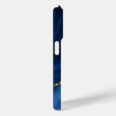 Luxe saffierblauwe marmer Case-Mate iPhone case (Achterkant / Rechts)
