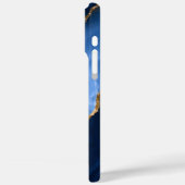 Luxe saffierblauwe marmer Case-Mate iPhone case (Achterkant / Links)