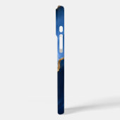 Luxe saffierblauwe marmer Case-Mate iPhone case (Achterkant / Links)