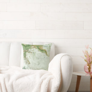 LUXE SAGE ABSTRACTE MARBLE CUSHION KUSSEN