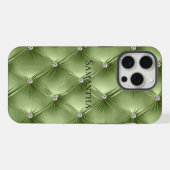 Luxe Sage doux et chaud Vert Faux Velvet (Verso Horizontal)