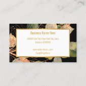 LUXE SAGE GREEN EUCALYPTUS GOLD BLACK VISITEKAARTJE (Achterkant)