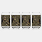 Luxe, Saint-Valentin, Fleurs Noir Or , Pixel  (Gauche)