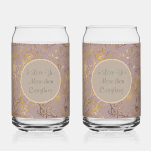 Luxe, Saint-Valentin, Fleurs Or Pourpre Taupe