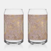 Luxe, Saint-Valentin, Fleurs Or Pourpre Taupe (Droite)