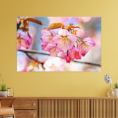 Luxe Sakura-bloemen in de lentuin Canvas Afdruk (Insitu (Woonkamer))