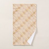 LUXE SATIN GOLD BRONZE BATHROOM TOWEL SET BAD HANDDOEK (Handdoek)