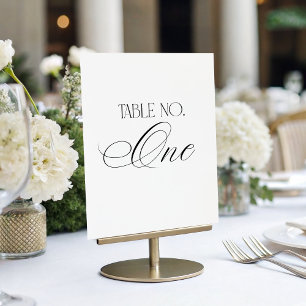 Luxe Script 5x7 Tafelkaart Trouwtafel Nummer Eén B Kaart