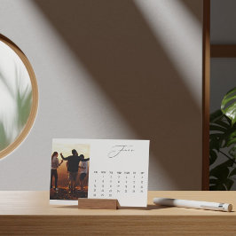 Luxe Script Easel Kalender juni 2026