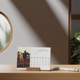 Luxe Script Easel Kalender September 2026