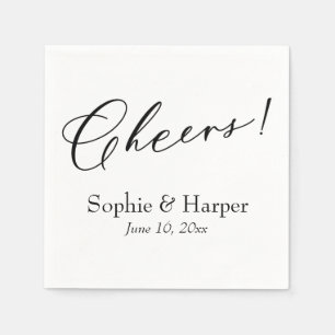 Luxe Script Simple Typography Cheers! Servet