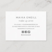 Luxe Silver Bokeh dank u voor uw aankoop Visitekaartje (Achterkant)