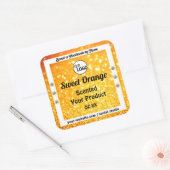 Luxe Sinaasappel Sparkle Glitter Product Labels Lo (Envelop)